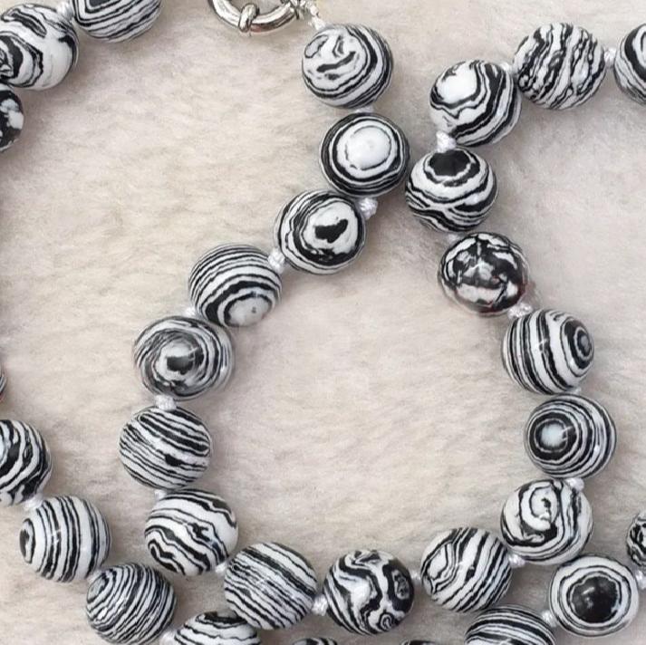 ネックレス・ペンダント Semi Precious Beads Necklace #7792 Necklace Silver Lace Seed Bead (N192) - Etsy