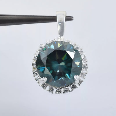 11.55 Ct Certified Blue Diamond Solitaire Pendant