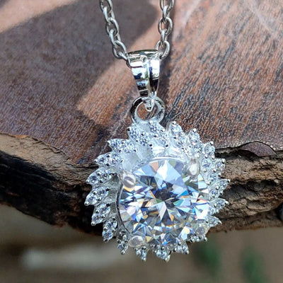 5.20 Ct Certified White Diamond Beautiful Pendant