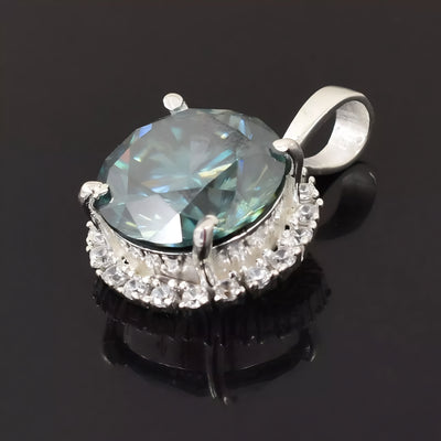 11.55 Ct Certified Blue Diamond Solitaire Pendant