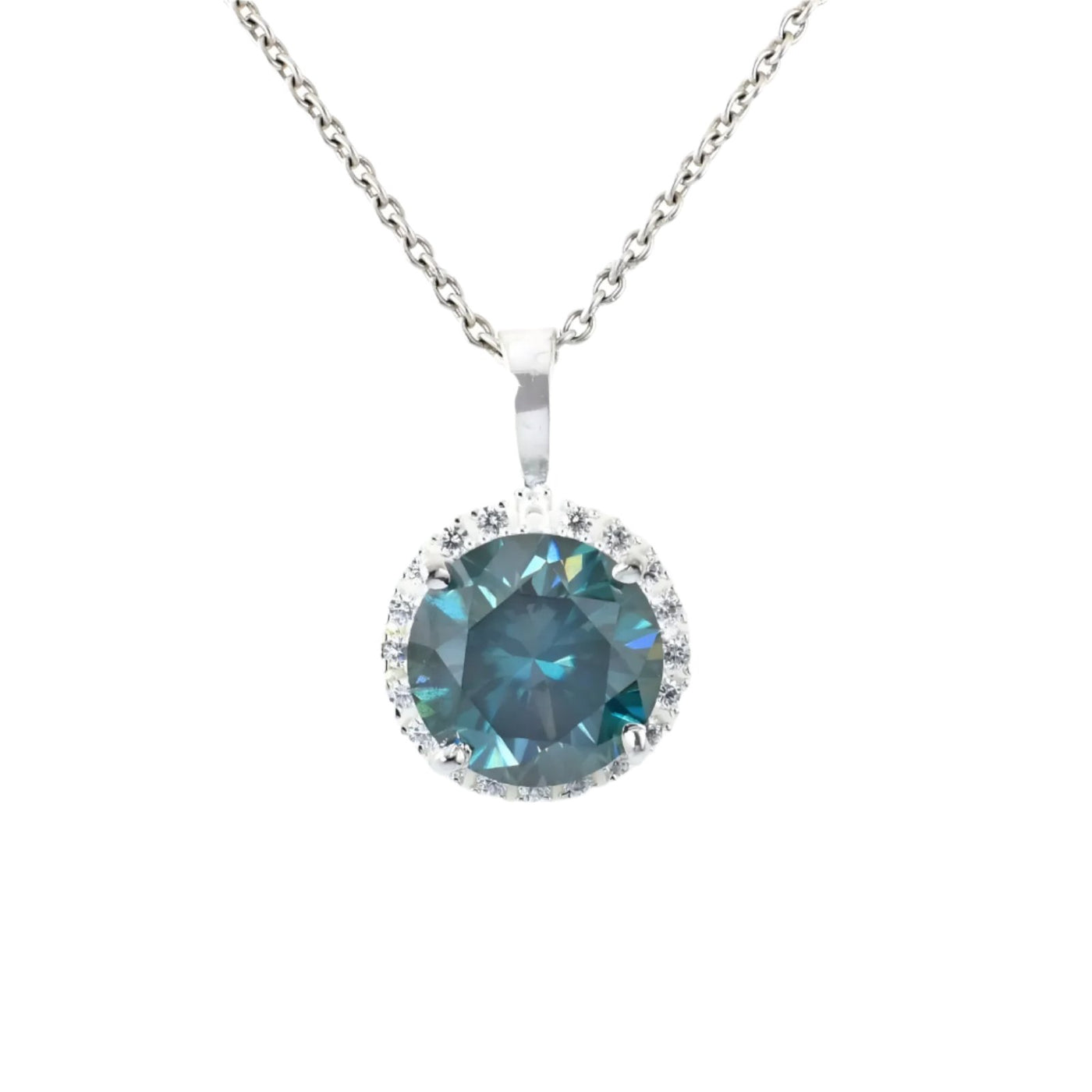 11.55 Ct Certified Blue Diamond Solitaire Pendant