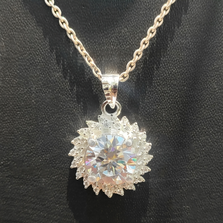 5.20 Ct Certified White Diamond Beautiful Pendant